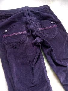 Purple Denim Jeans For Girls