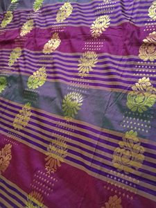 Golden Jari Work Saree