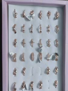 Rose Gold Plated Ring Pack Of 4