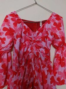 Floral Print Tiered Dress