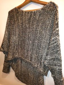 Sparkly Knit Hi-Lo Sweater Size S/M/L