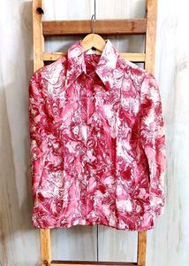 Printed Shirt Minor Stain Back Side Size-32-34