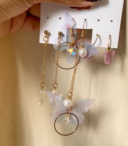 Butterfly Earrings Set Of 3
