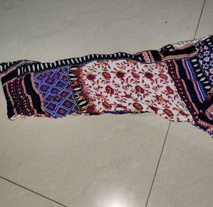 Patchwork Cold Shoulder Dress
