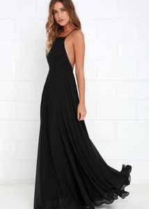 Elegant Black Maxi Dress