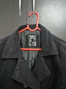 Stylish Black Corduroy Jacket