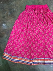 Ethnic Embroidery Rani Pink Skirt Ghagra