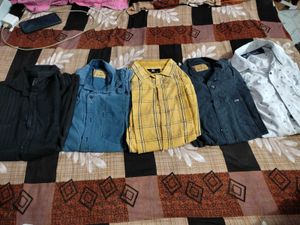 Combo Of 5 Used Shirt For Men Cheast 36/38 M Size