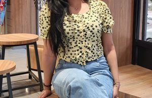 Floral Yellow Top