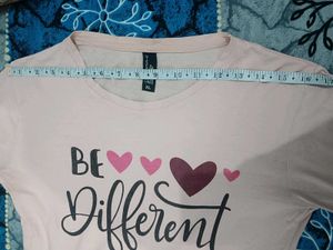 Pink 'Be Different' Top