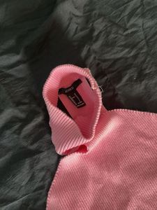 Pink Cutout Top