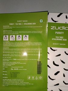 Zudio Tea Tree &amp; HyalauryAcid Sheet Mask