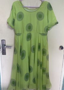 Green Printed Dress