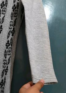Grey Colour Woolen Kurti So Soft Clothe
