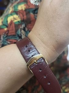 Titan Gold-Tone Rectangle Watch