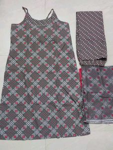Printed Cotton Pajama Set