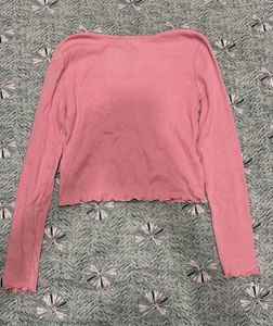 Pink Long Sleeve Top