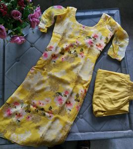Beautiful Yellow Suit With Pant