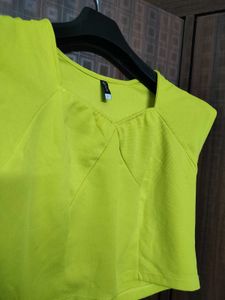 Lime Green Crop Top