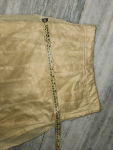 Cream Colour Netted Skirt With Blouse