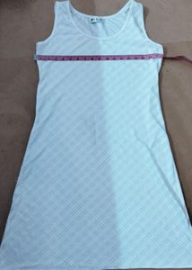 White Self Work Tennis Dress