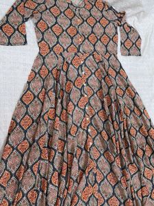 Anarkali Style Cut Shoulder Dress/Kurta