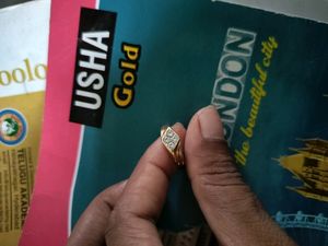 Panchaloham White Stone Finger Ring