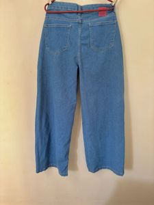 Wide Leg Denim Jeans