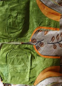 Green Readymade Saree Blouse