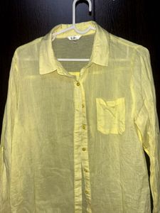 Yellow Button-Down Shirt