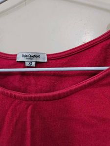 Red Full Sleeve Cute Top
