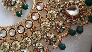 Bridal  Heavy Jewellery In Kundan with Accessories