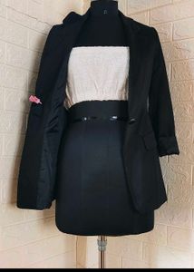 Classic Korean Black Blazer