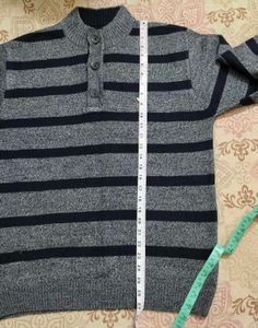 Striped Buttoned Sweater