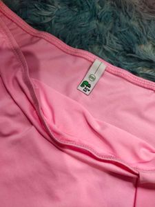 Pink Ruffle Mini Dress