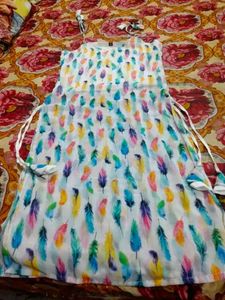 Feather Print Dress