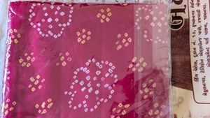 Pure Gaji Silk Bandhni Bandhej Saree