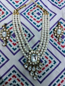 combo nacklace and hand made earing