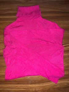 Pink Turtleneck Sweater
