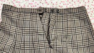 Korean Plaid Pleated Skirt