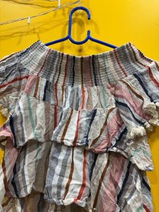 Striped Off-Shoulder Top
