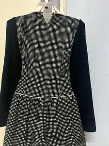 Polka Dot Korean Drop Waist Dress