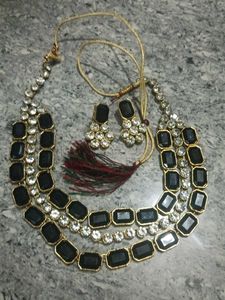 Combo Necklace Eid Offer Silver Diamond 💎 Stone