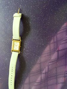 Rich White Square Wrist Watch