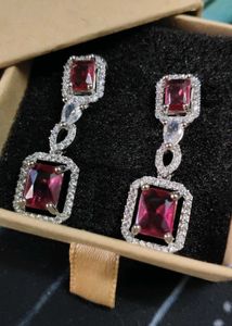 Elegant Ruby Earrings