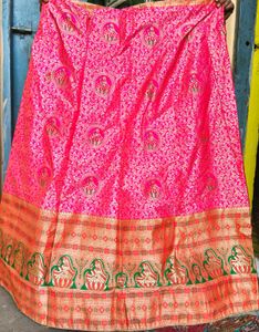 Pink Brocade Lehenga