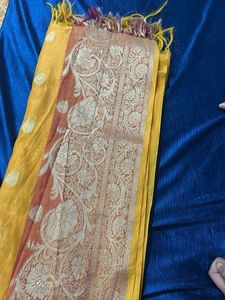 Elegant Banarasi Yellow Dupatta