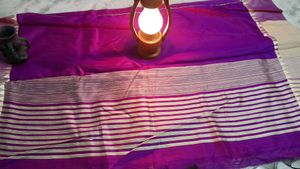 Price Dropped!!!! Beautiful Pink Saree With Golden Border