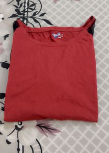 Red &amp; Black Striped T-Shirt