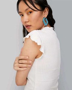 Zara Off White Crop Top
